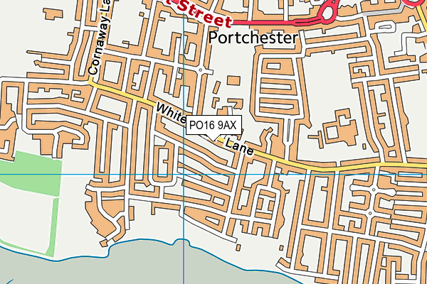 PO16 9AX map - OS VectorMap District (Ordnance Survey) PO16 9AX map - OS VectorMap District (Ordnance Survey)