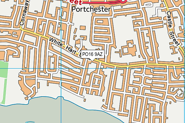 PO16 9AZ map - OS VectorMap District (Ordnance Survey) PO16 9AZ map - OS VectorMap District (Ordnance Survey)
