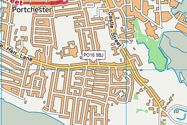 PO16 9BJ map - OS VectorMap District (Ordnance Survey) PO16 9BJ map - OS VectorMap District (Ordnance Survey)