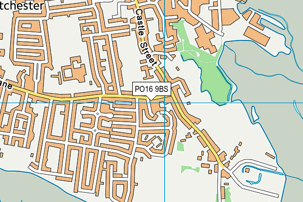 PO16 9BS map - OS VectorMap District (Ordnance Survey) PO16 9BS map - OS VectorMap District (Ordnance Survey)