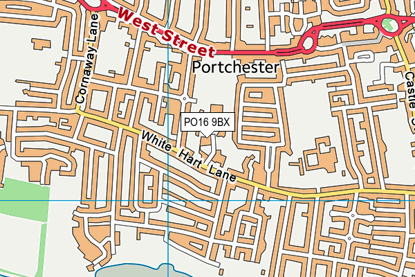 PO16 9BX map - OS VectorMap District (Ordnance Survey) PO16 9BX map - OS VectorMap District (Ordnance Survey)