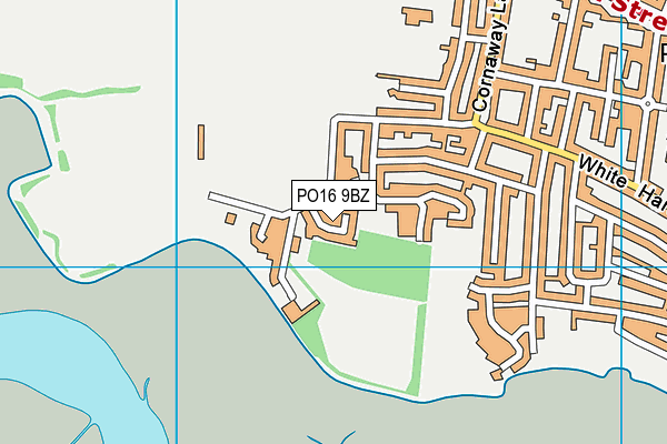 PO16 9BZ map - OS VectorMap District (Ordnance Survey) PO16 9BZ map - OS VectorMap District (Ordnance Survey)