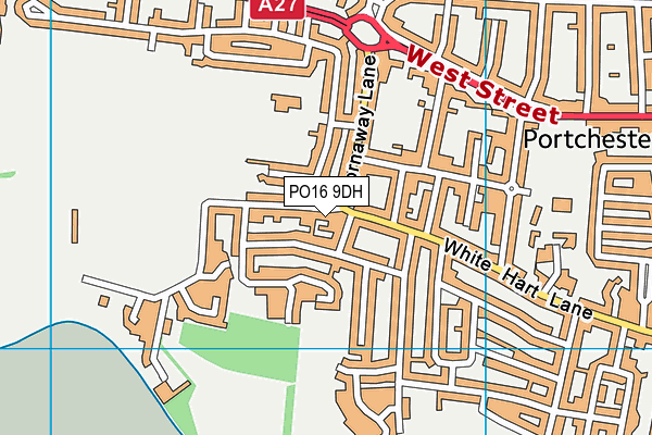 PO16 9DH map - OS VectorMap District (Ordnance Survey) PO16 9DH map - OS VectorMap District (Ordnance Survey)