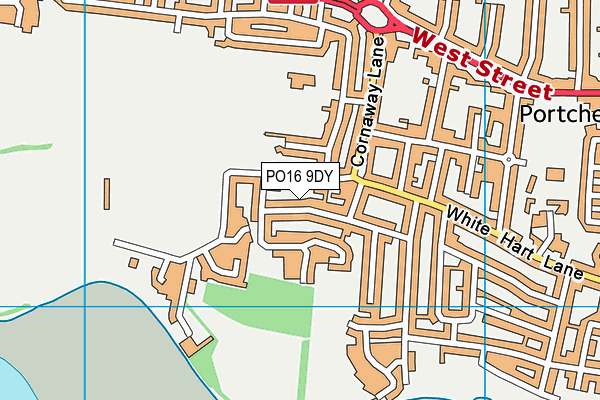 PO16 9DY map - OS VectorMap District (Ordnance Survey) PO16 9DY map - OS VectorMap District (Ordnance Survey)