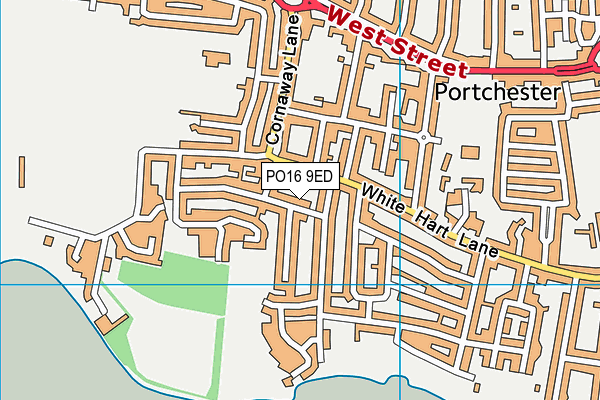 PO16 9ED map - OS VectorMap District (Ordnance Survey) PO16 9ED map - OS VectorMap District (Ordnance Survey)
