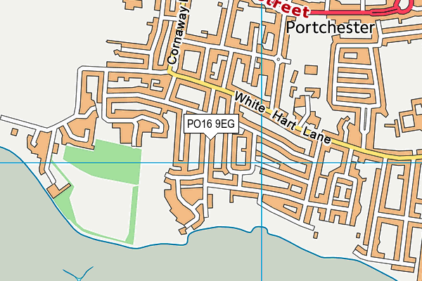 PO16 9EG map - OS VectorMap District (Ordnance Survey) PO16 9EG map - OS VectorMap District (Ordnance Survey)