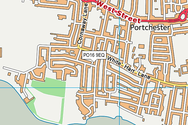 PO16 9EQ map - OS VectorMap District (Ordnance Survey) PO16 9EQ map - OS VectorMap District (Ordnance Survey)