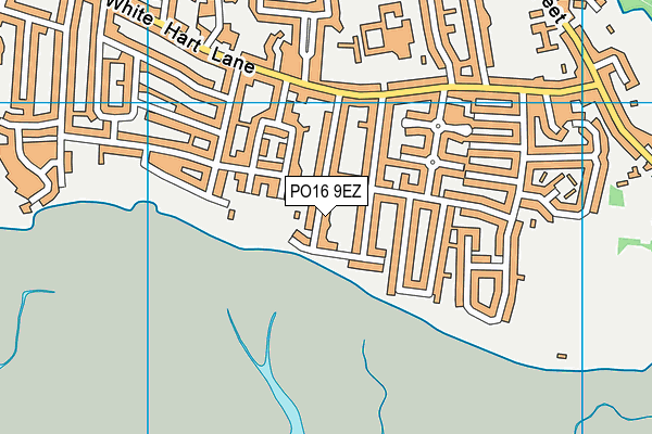 PO16 9EZ map - OS VectorMap District (Ordnance Survey) PO16 9EZ map - OS VectorMap District (Ordnance Survey)