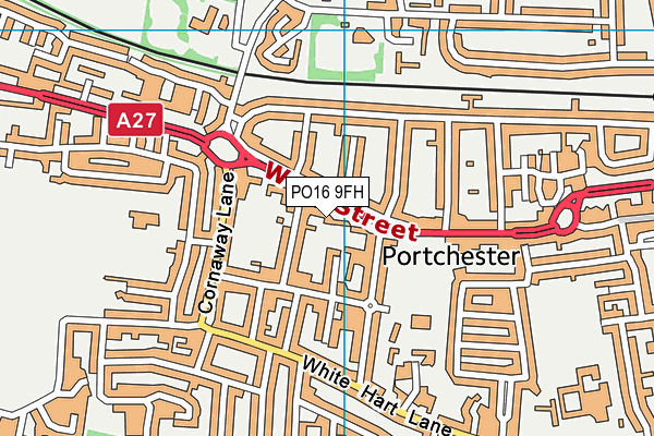 PO16 9FH map - OS VectorMap District (Ordnance Survey) PO16 9FH map - OS VectorMap District (Ordnance Survey)