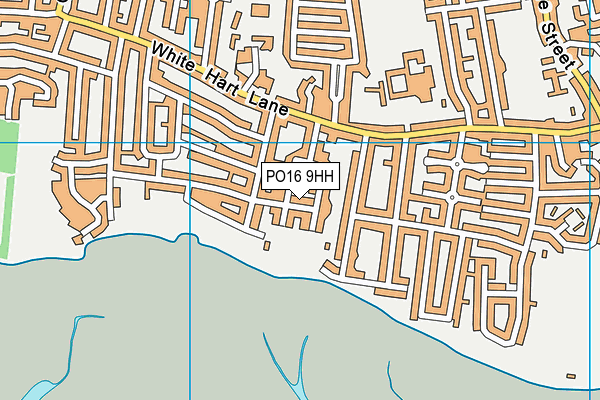 PO16 9HH map - OS VectorMap District (Ordnance Survey) PO16 9HH map - OS VectorMap District (Ordnance Survey)