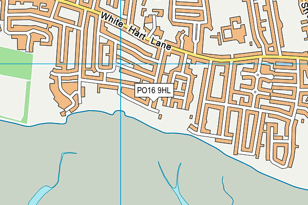 PO16 9HL map - OS VectorMap District (Ordnance Survey) PO16 9HL map - OS VectorMap District (Ordnance Survey)