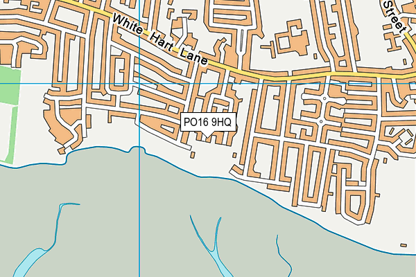 PO16 9HQ map - OS VectorMap District (Ordnance Survey) PO16 9HQ map - OS VectorMap District (Ordnance Survey)
