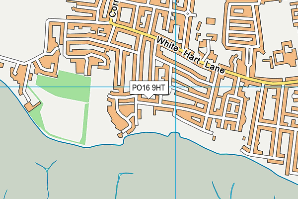 PO16 9HT map - OS VectorMap District (Ordnance Survey) PO16 9HT map - OS VectorMap District (Ordnance Survey)