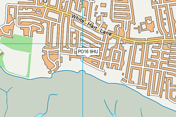 PO16 9HU map - OS VectorMap District (Ordnance Survey) PO16 9HU map - OS VectorMap District (Ordnance Survey)