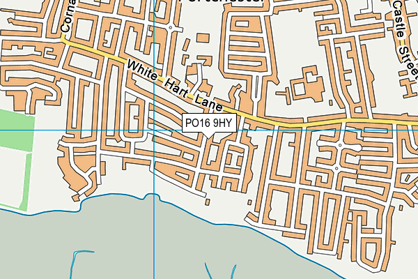 PO16 9HY map - OS VectorMap District (Ordnance Survey) PO16 9HY map - OS VectorMap District (Ordnance Survey)
