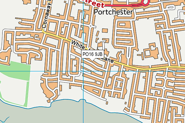 PO16 9JB map - OS VectorMap District (Ordnance Survey) PO16 9JB map - OS VectorMap District (Ordnance Survey)