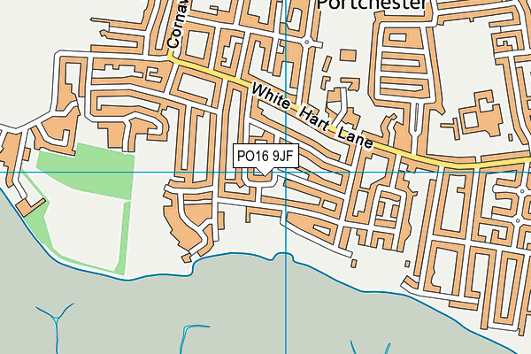 PO16 9JF map - OS VectorMap District (Ordnance Survey) PO16 9JF map - OS VectorMap District (Ordnance Survey)