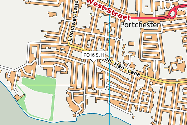 PO16 9JH map - OS VectorMap District (Ordnance Survey) PO16 9JH map - OS VectorMap District (Ordnance Survey)