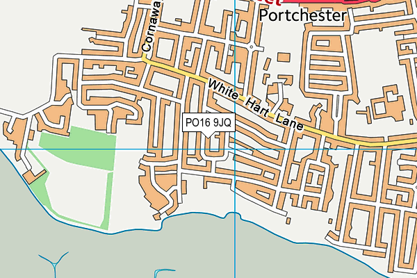 PO16 9JQ map - OS VectorMap District (Ordnance Survey) PO16 9JQ map - OS VectorMap District (Ordnance Survey)