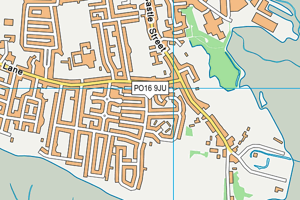 PO16 9JU map - OS VectorMap District (Ordnance Survey) PO16 9JU map - OS VectorMap District (Ordnance Survey)