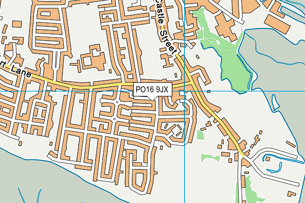 PO16 9JX map - OS VectorMap District (Ordnance Survey) PO16 9JX map - OS VectorMap District (Ordnance Survey)