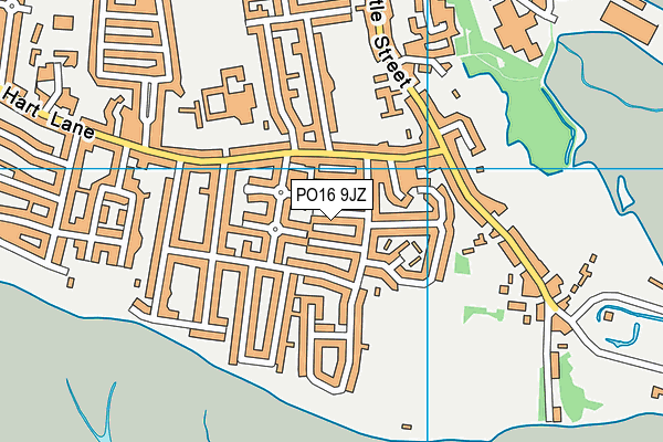 PO16 9JZ map - OS VectorMap District (Ordnance Survey) PO16 9JZ map - OS VectorMap District (Ordnance Survey)