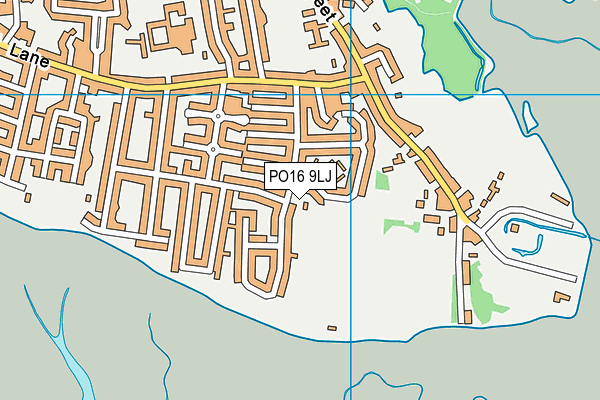 PO16 9LJ map - OS VectorMap District (Ordnance Survey) PO16 9LJ map - OS VectorMap District (Ordnance Survey)