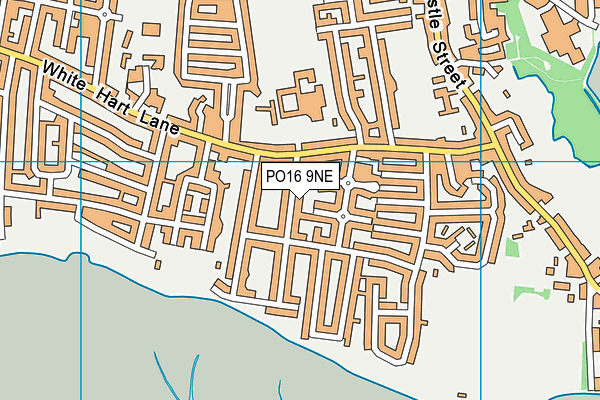 PO16 9NE map - OS VectorMap District (Ordnance Survey) PO16 9NE map - OS VectorMap District (Ordnance Survey)
