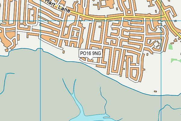 PO16 9NG map - OS VectorMap District (Ordnance Survey) PO16 9NG map - OS VectorMap District (Ordnance Survey)