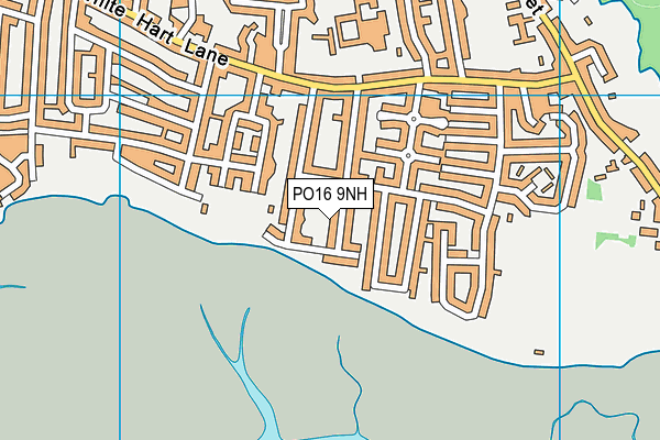 PO16 9NH map - OS VectorMap District (Ordnance Survey) PO16 9NH map - OS VectorMap District (Ordnance Survey)