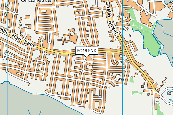 PO16 9NX map - OS VectorMap District (Ordnance Survey) PO16 9NX map - OS VectorMap District (Ordnance Survey)