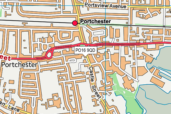 PO16 9QD map - OS VectorMap District (Ordnance Survey) PO16 9QD map - OS VectorMap District (Ordnance Survey)
