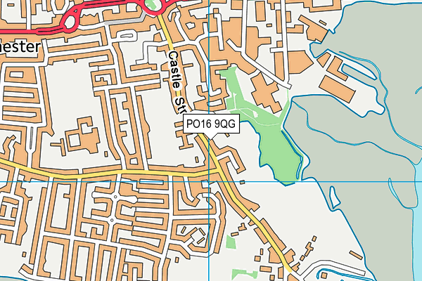 PO16 9QG map - OS VectorMap District (Ordnance Survey) PO16 9QG map - OS VectorMap District (Ordnance Survey)