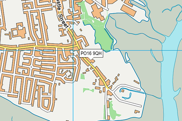 PO16 9QH map - OS VectorMap District (Ordnance Survey) PO16 9QH map - OS VectorMap District (Ordnance Survey)
