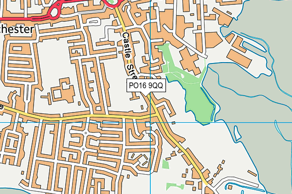 PO16 9QQ map - OS VectorMap District (Ordnance Survey) PO16 9QQ map - OS VectorMap District (Ordnance Survey)