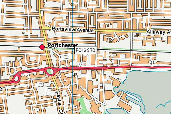 PO16 9RD map - OS VectorMap District (Ordnance Survey) PO16 9RD map - OS VectorMap District (Ordnance Survey)