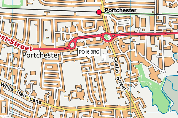PO16 9RG map - OS VectorMap District (Ordnance Survey) PO16 9RG map - OS VectorMap District (Ordnance Survey)