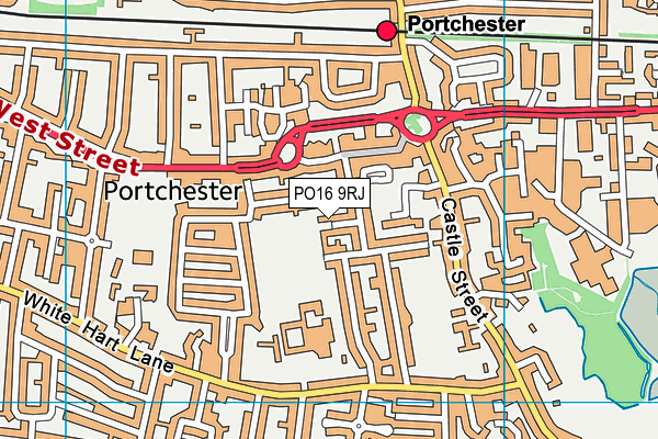 PO16 9RJ map - OS VectorMap District (Ordnance Survey) PO16 9RJ map - OS VectorMap District (Ordnance Survey)