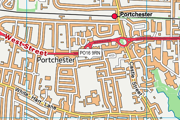PO16 9RN map - OS VectorMap District (Ordnance Survey) PO16 9RN map - OS VectorMap District (Ordnance Survey)
