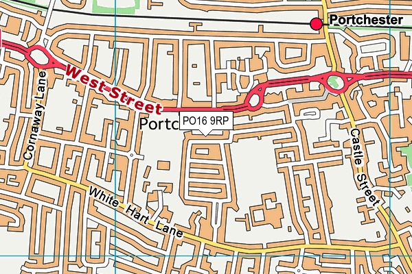 PO16 9RP map - OS VectorMap District (Ordnance Survey) PO16 9RP map - OS VectorMap District (Ordnance Survey)