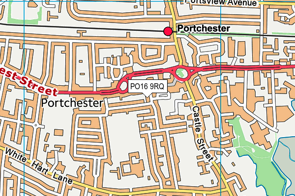 PO16 9RQ map - OS VectorMap District (Ordnance Survey) PO16 9RQ map - OS VectorMap District (Ordnance Survey)