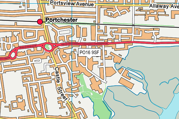 PO16 9SF map - OS VectorMap District (Ordnance Survey) PO16 9SF map - OS VectorMap District (Ordnance Survey)