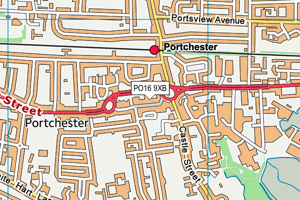 PO16 9XB map - OS VectorMap District (Ordnance Survey) PO16 9XB map - OS VectorMap District (Ordnance Survey)