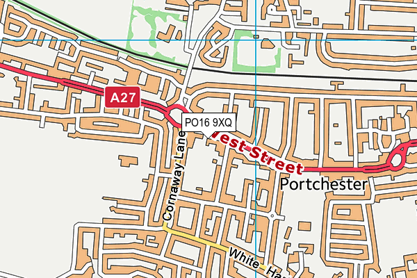 PO16 9XQ map - OS VectorMap District (Ordnance Survey) PO16 9XQ map - OS VectorMap District (Ordnance Survey)