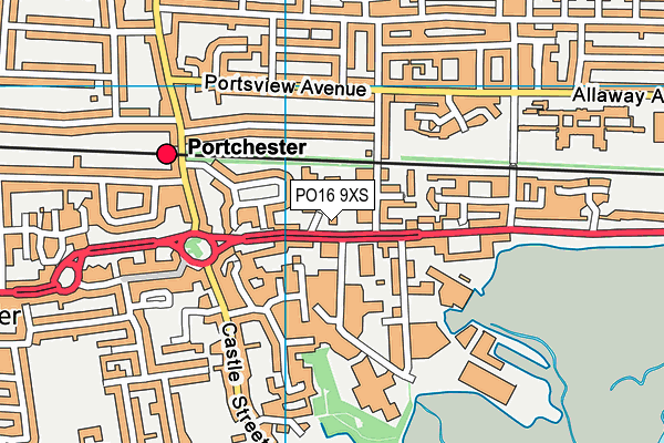 PO16 9XS map - OS VectorMap District (Ordnance Survey) PO16 9XS map - OS VectorMap District (Ordnance Survey)