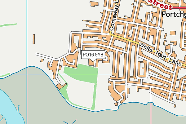 PO16 9YB map - OS VectorMap District (Ordnance Survey) PO16 9YB map - OS VectorMap District (Ordnance Survey)