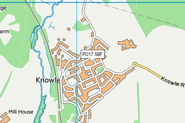 PO17 5BF map - OS VectorMap District (Ordnance Survey) PO17 5BF map - OS VectorMap District (Ordnance Survey)