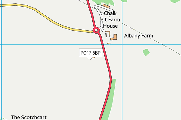 PO17 5BP map - OS VectorMap District (Ordnance Survey) PO17 5BP map - OS VectorMap District (Ordnance Survey)