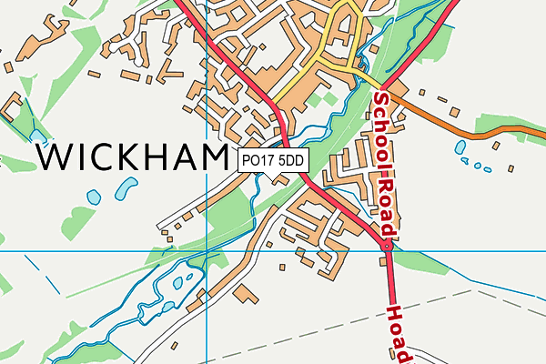 PO17 5DD map - OS VectorMap District (Ordnance Survey) PO17 5DD map - OS VectorMap District (Ordnance Survey)