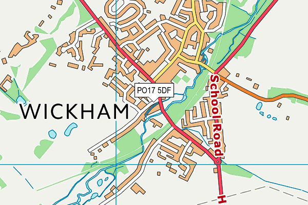 PO17 5DF map - OS VectorMap District (Ordnance Survey) PO17 5DF map - OS VectorMap District (Ordnance Survey)